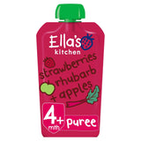 Ella's Kitchen Organic Strawberries, Rhubarb &amp;amp; Apples Baby Food Pouch 4+ Months 120g