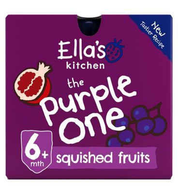 Ella's Kitchen Organic The Purple One Smoothie Multipack Baby Food Pouch 6+ Months 5x90g