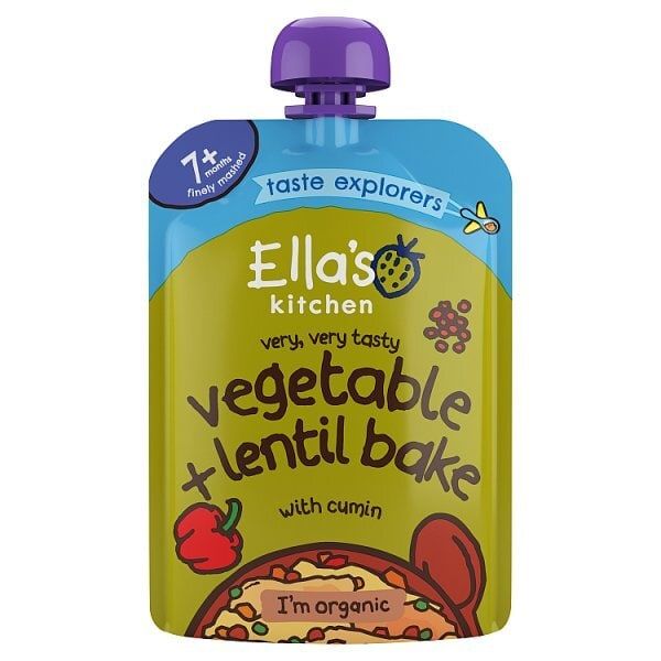 Ella's Kitchen Organic Vegetable & Lentil Bake 7m+ 130g