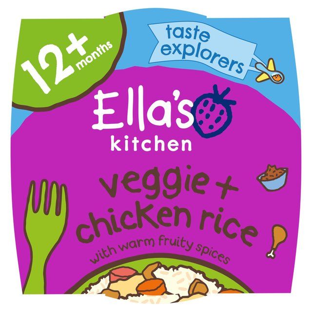 Ella's Kitchen Vegetable Chicken Rice Toddler Tray Meal 12+ Months   200g