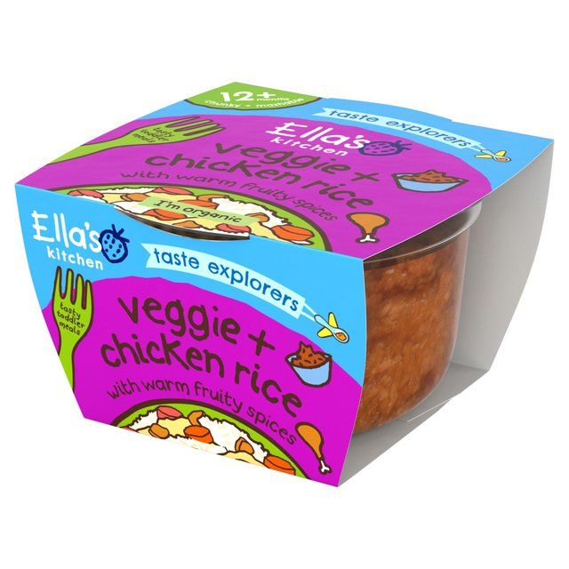 Ella's Kitchen Vegetable Chicken Rice Toddler Tray Meal 12+ Months   200g