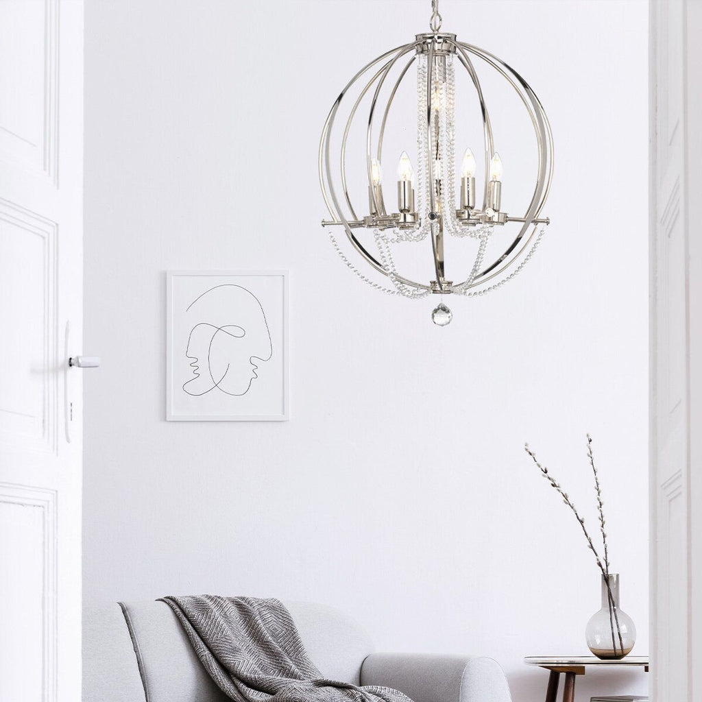 Elstead Cassie 7 Light Chandelier