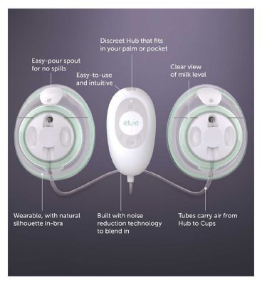 Elvie Stride Hands-Free Hospital-Grade Performance Double Electric Breast Pump