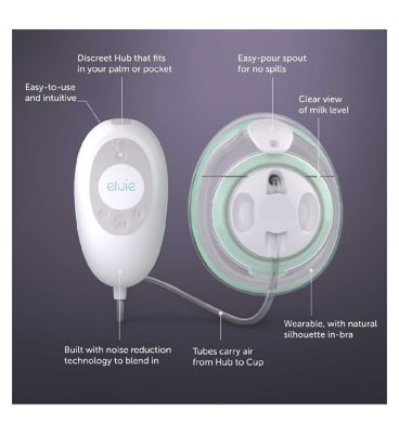 Elvie Stride Hands-Free Hospital-Grade Performance Single Electric Breast Pump