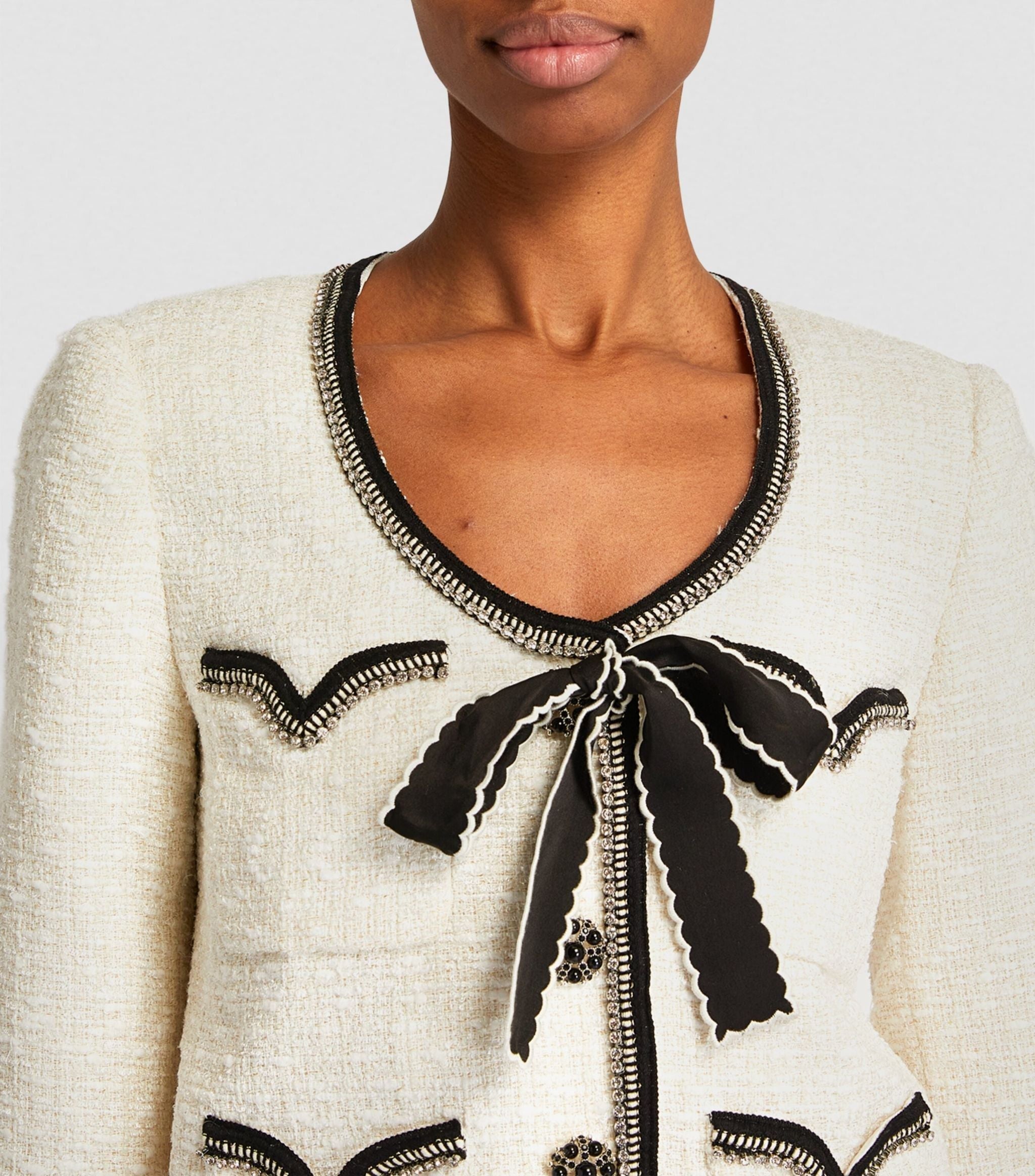 Embellished Boucl&amp;eacute; Jacket