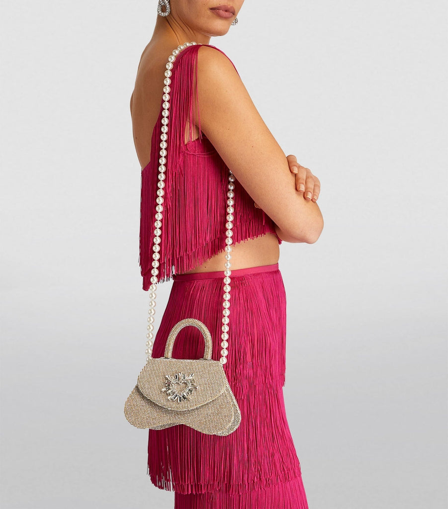 Embellished Gabriela Top-Handle Bag