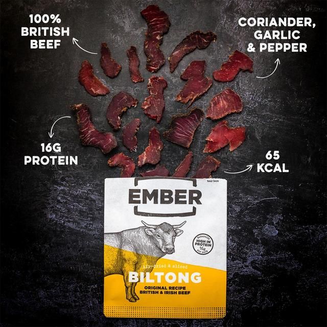 Ember Snacks Original Flavour Beef Biltong   25g