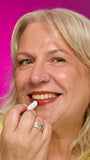 Lush Ember lipstick peachy brown satin finish - British product