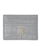 Embossed Leather TB Monogram Card Holder