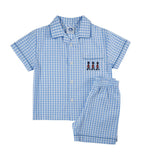 Embroidered Gingham Alfred Pyjamas (2-5 Years)