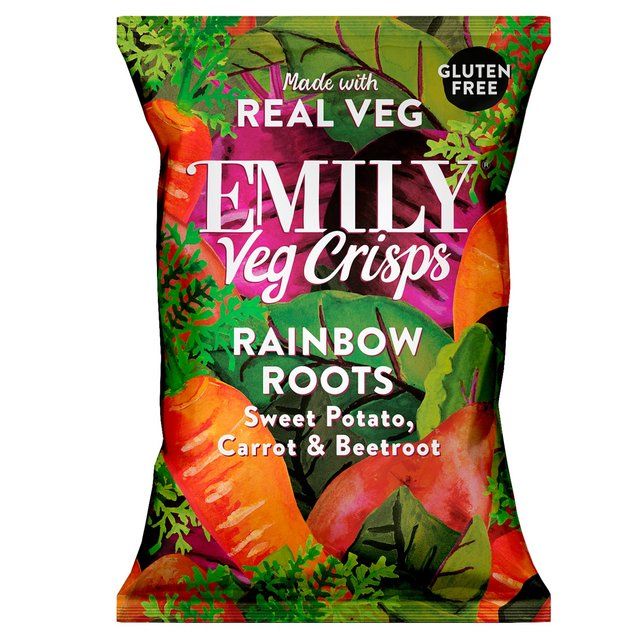 EMILY Veg Crisps Rainbow Roots Sweet Potato Carrot & Beetroot    30g