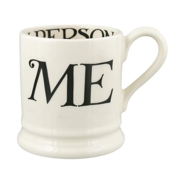 Emma Bridgewater Black Toast You &amp;amp; Me 1/2 Pint Mugs Boxed   2 per pack