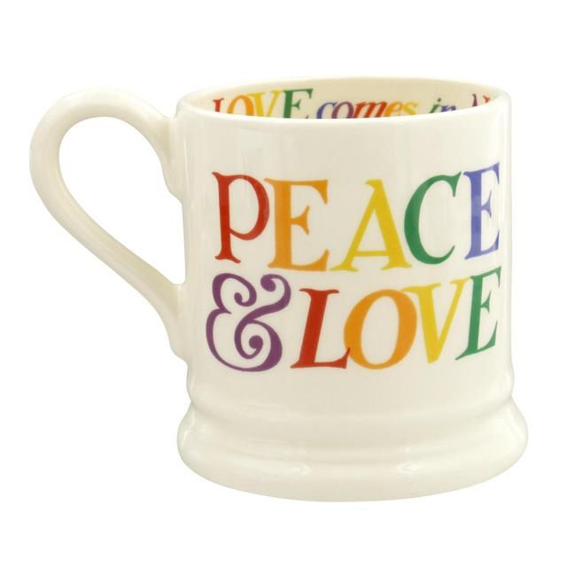 Emma Bridgewater Rainbow Toast Love is Love Mug