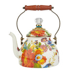 Enamel Flower Market Tea Kettle