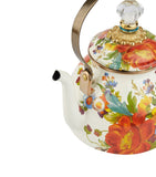 Enamel Flower Market Tea Kettle