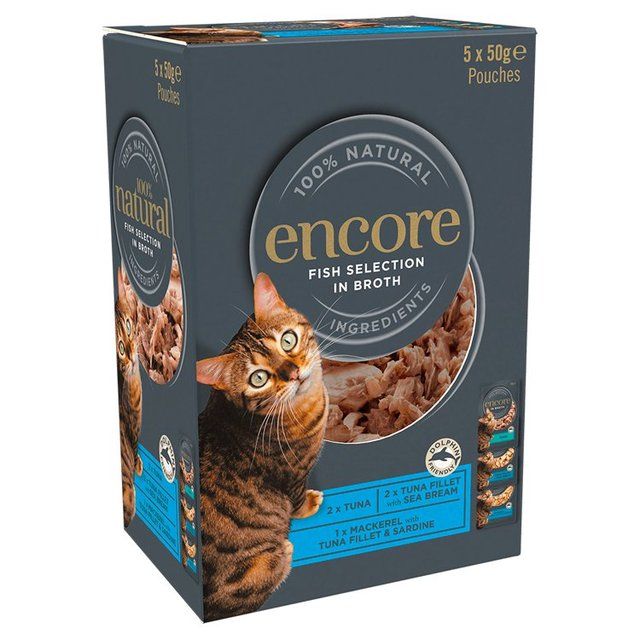 Encore Cat Broth Pouch Fish Selection   5 x 50g