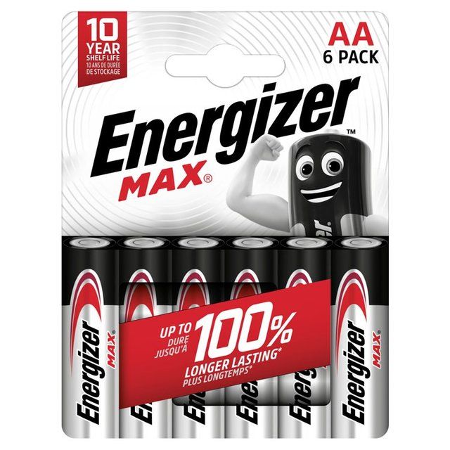 Energizer Max Alkaline AA   6 per pack
