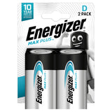 Energizer Max Plus D alkaliske batterier x2