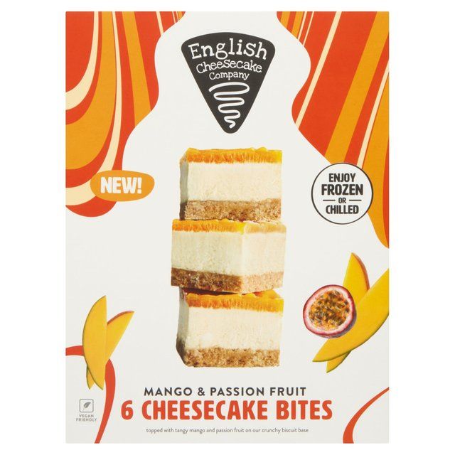 English Cheesecake Company 6 Mango &amp;amp; Passionfruit Cheesecake Bites   210g