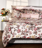 English Rose Super King Duvet Cover Set (260cm x 220cm)