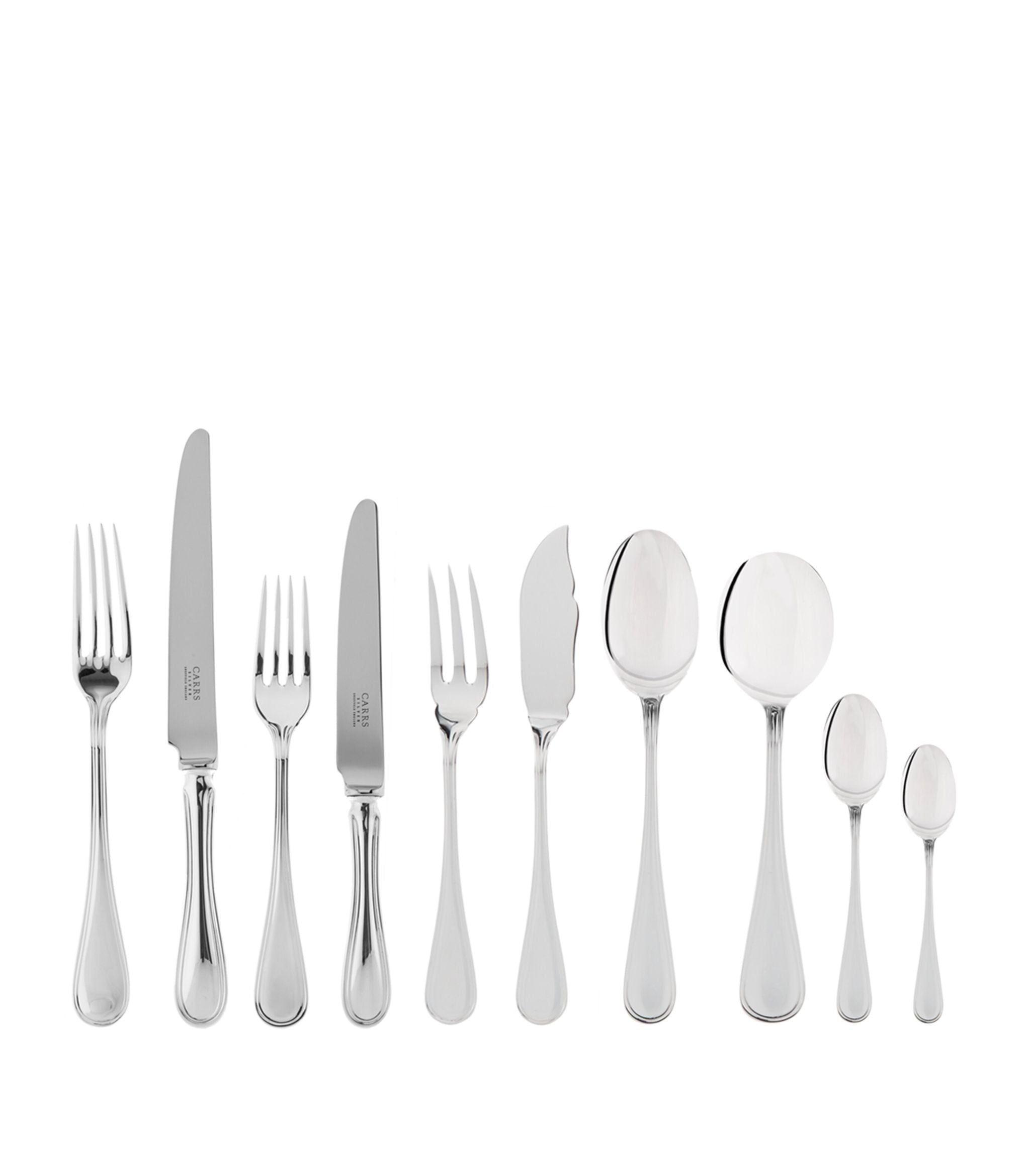 English Thread Silver-Plated 60-Piece Set