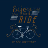 Enjoy the Ride Bicycle Birthday Card Default Title