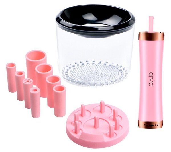 Envie Make Up Brush Cleaner and Dryer USB Rechargeable -Pink