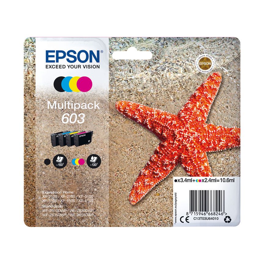 Epson Starfish 603 Black &amp;amp; Colour Ink Cartridge