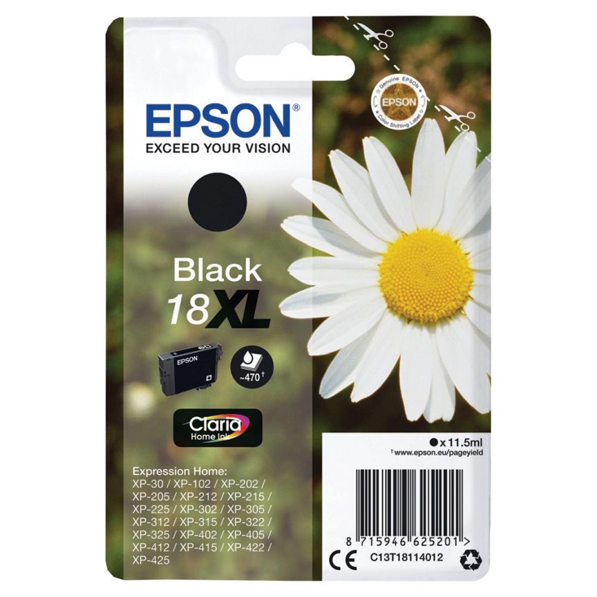 Epson T1811 Black XL Ink Cartridge