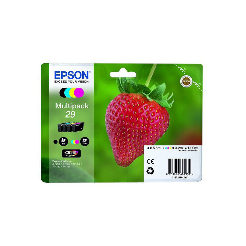 Epson T2986 Black &amp;amp; Colour Ink Cartridges