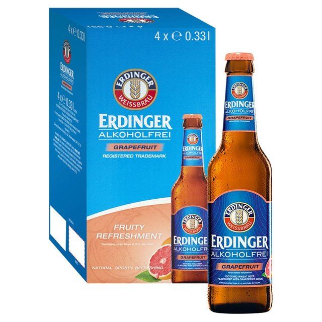 Erdinger Alkoholfrei Grapefruit Alcohol Free Beer Bottles