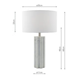 Erebus Marble Effect Table Lamp