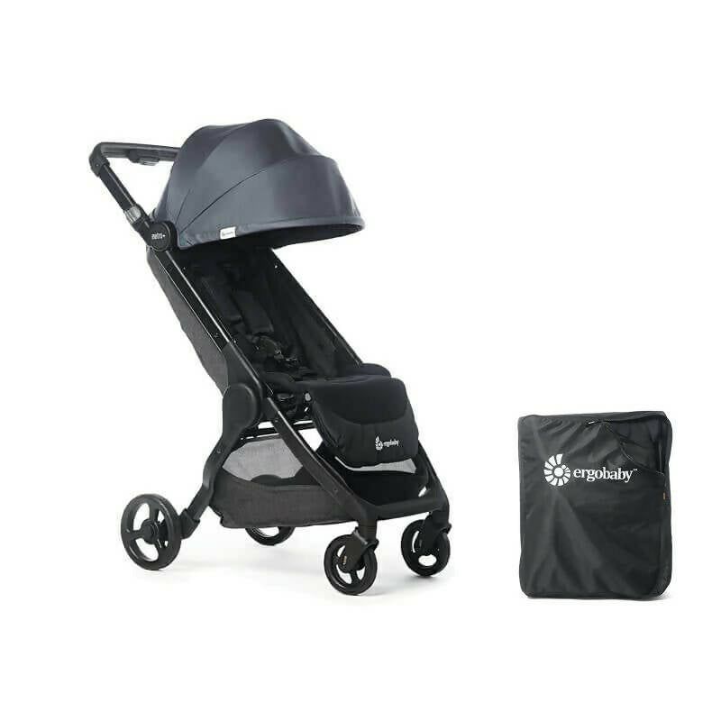 Ergobaby Metro+ Compact City Stroller with Carry Bag - Slate Grey