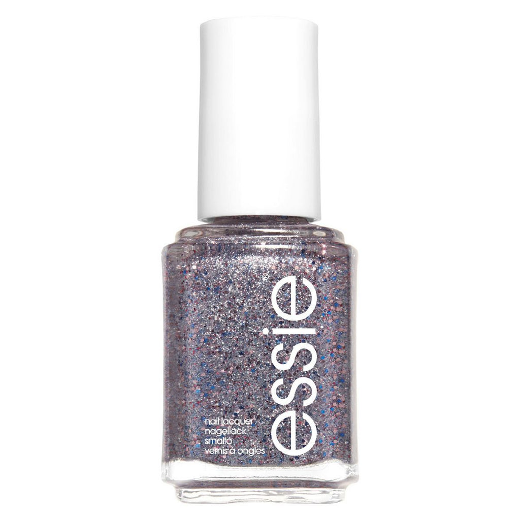 essie 511 Congrats Silver Pink Glitter Nail Polish