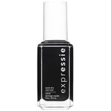 Essie ExprEssie Quick Dry Formula, svart grå neglelakk 380 nå eller aldri