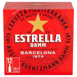 Estrella Damm Premium Lager Beer Bottles   12 x 330ml