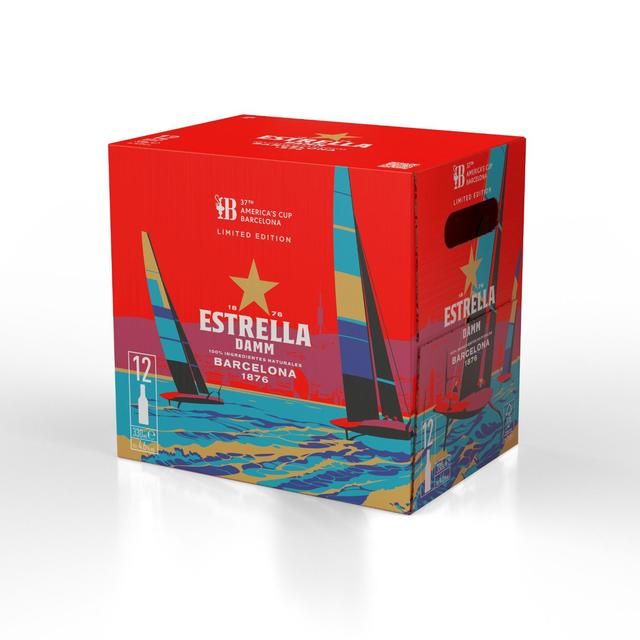 Estrella Damm Premium Lager Beer Bottles   12 x 330ml