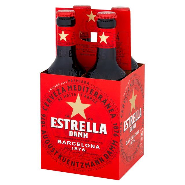 Estrella Damm Premium Lager Beer Bottles