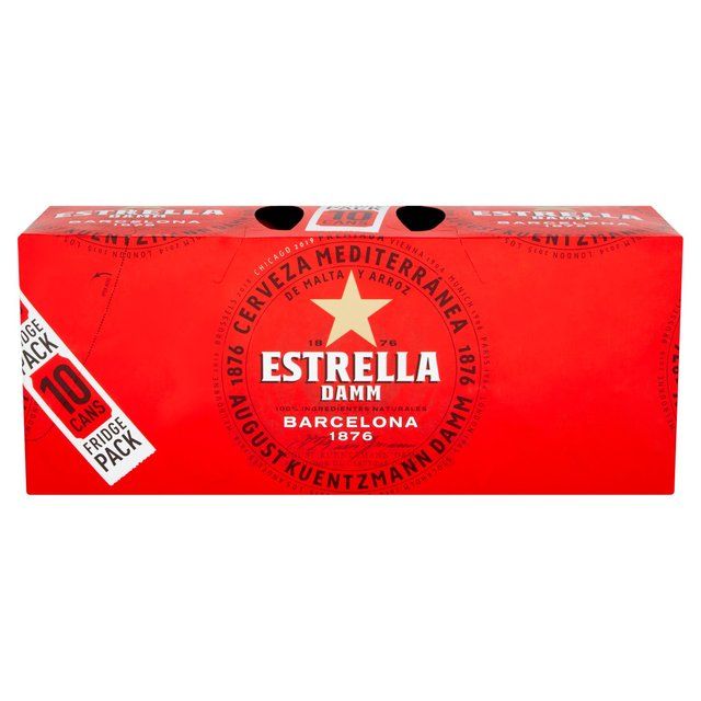 Estrella Damm Premium Lager Beer Cans