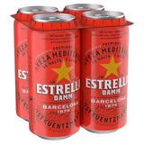 Estrella Damm Premium Lager Beer Cans   4 x 440ml