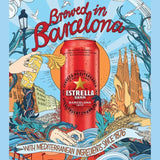 Estrella Damm Premium Lager Beer Cans   6 x 330ml