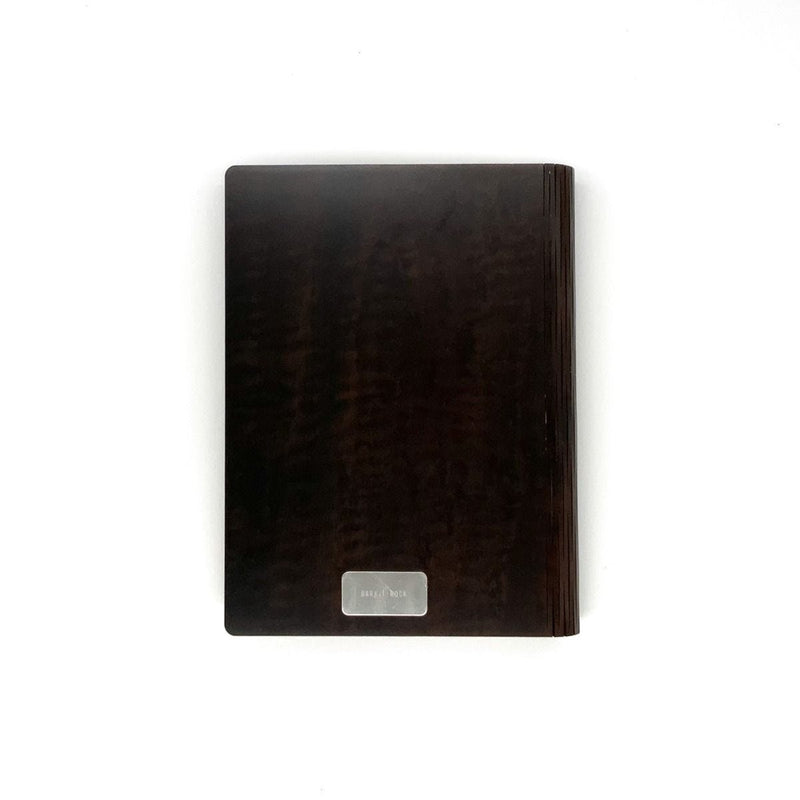 Bark & Rock B5 smoked pommele eucalyptus wood journal, UK version
