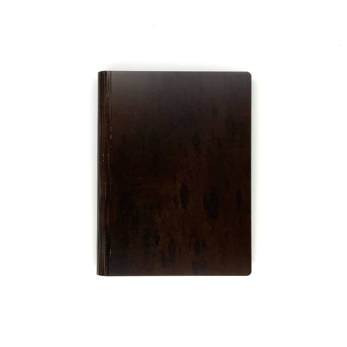 Bark & Rock B5 smoked pommele eucalyptus wood journal, UK version