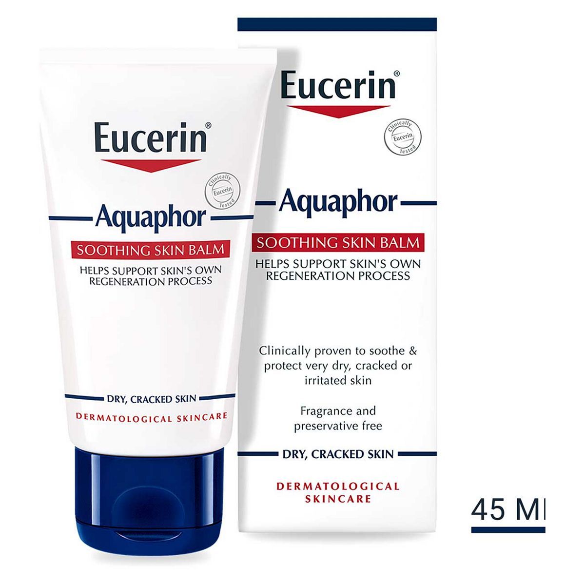 Eucerin Aquaphor Soothing Skin Balm for Dry Cracked Skin 45ml