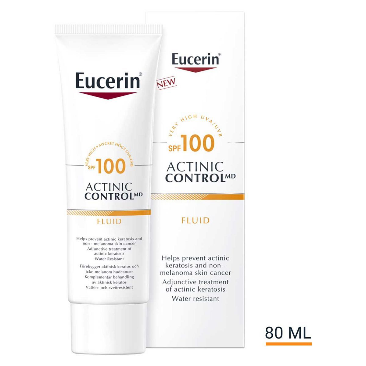 Eucerin Sun Actinic Control MD Sun Cream for Face &amp;amp; Body SPF100 80ml