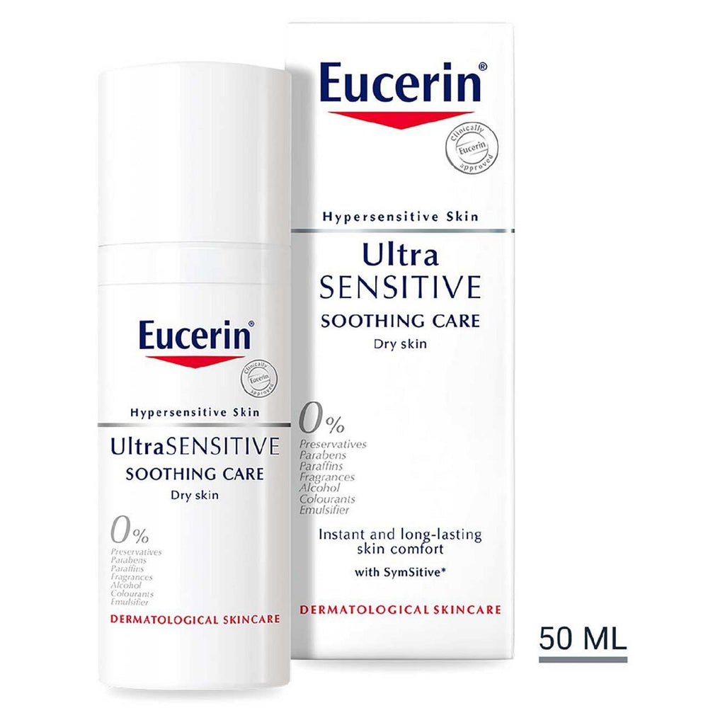 Eucerin UltraSensitive Soothing Face Cream Moisturiser (Dry Skin) 50ml