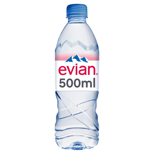 Evian Natural Bottled Mineral Still Water 500ml