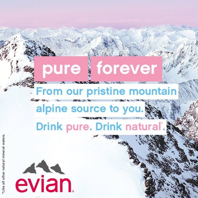 Evian SOMA Travel Glass Water Bottle Designer Pink   500ml