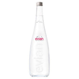 Evian Still Mineral Water Glass Bottle