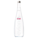 Evian Still Mineral Water Glass Bottle   750ml